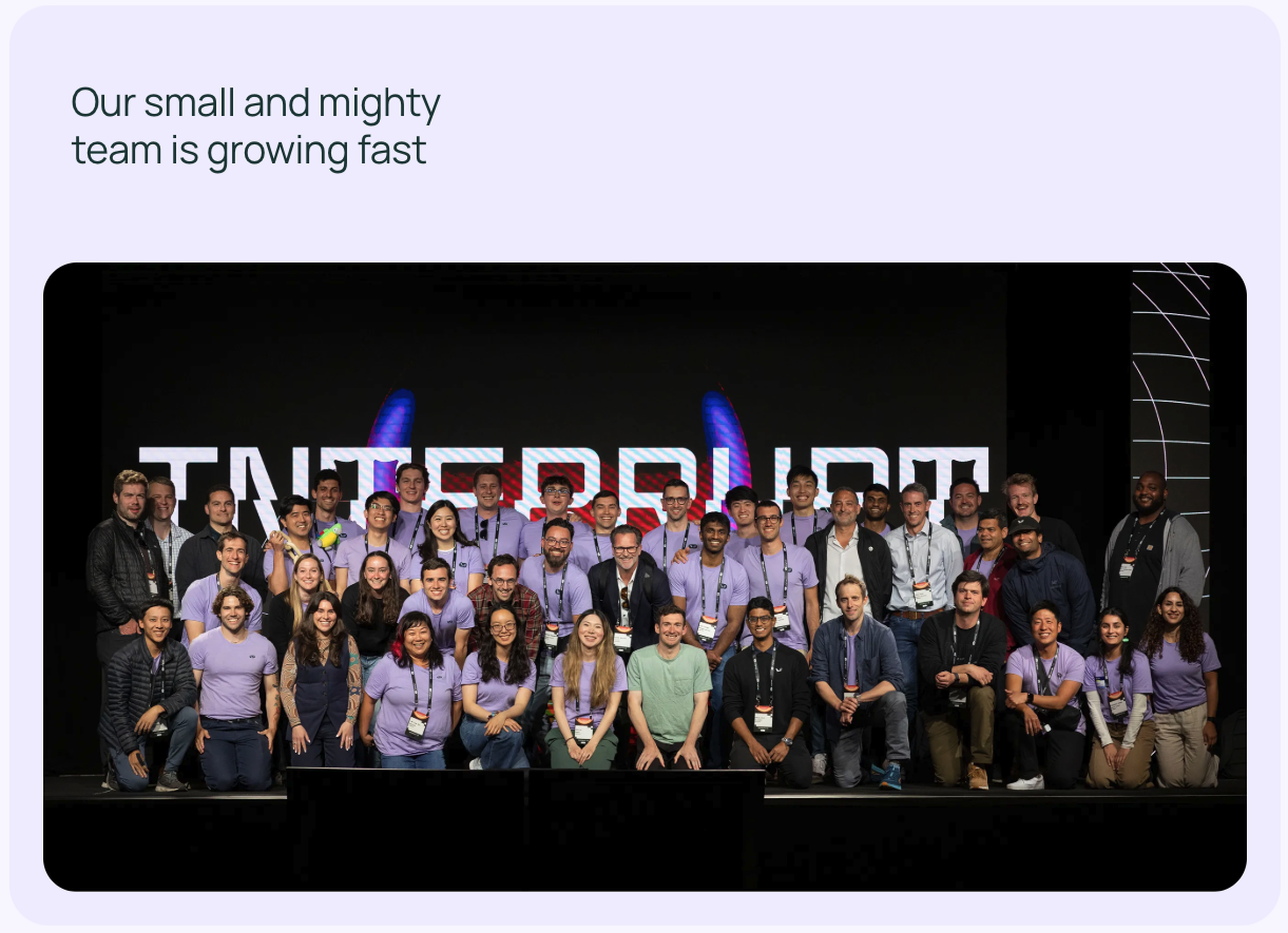 The LangChain team has grown huge