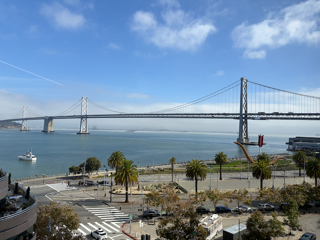 Beautiful view outside the Google office